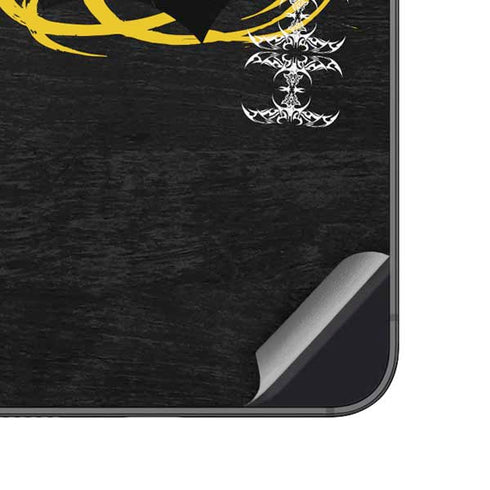 DC Comics Batman Dark Knight Logo Yellow & Black Galaxy A14 5G Skin